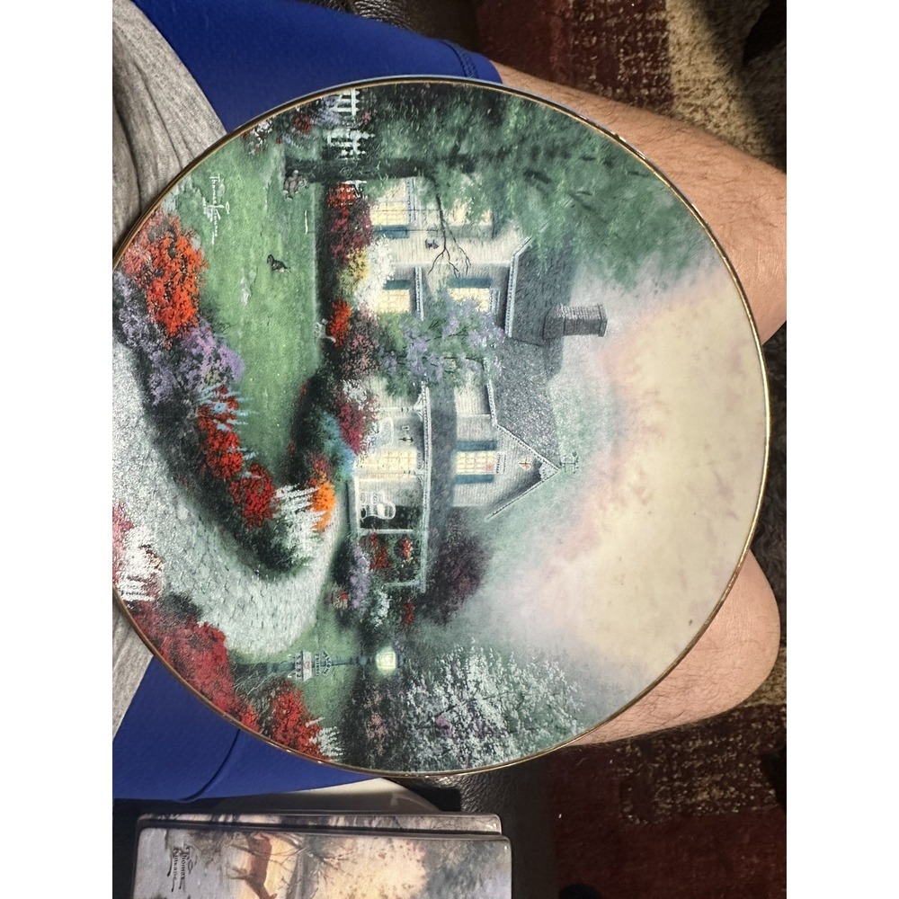 Knowles Thomas Kinkade Home Is Where The Heart Is Home Sweet Home Plate